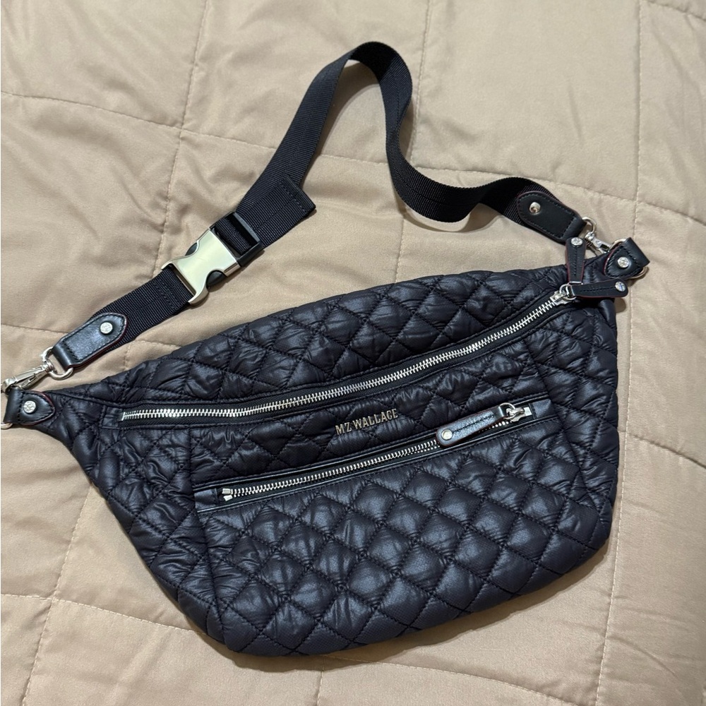 MZ Wallace Black Quilted Sling